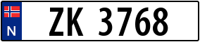 Trailer License Plate